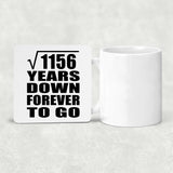 34th Anniversary Square Root of 1156 Years Down Forever To Go - Drink Coaster