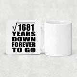 41st Anniversary Square Root of 1681 Years Down Forever To Go - Drink Coaster