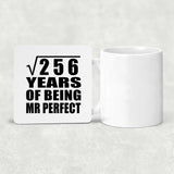 16th Anniversary Square Root of 256 Years of Mr Perfect - Drink Coaster