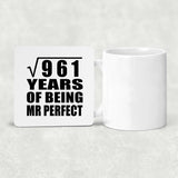 31st Anniversary Square Root of 961 Years of Mr Perfect - Drink Coaster