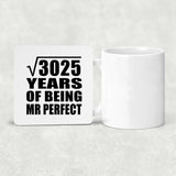55th Anniversary Square Root of 3025 Years of Mr Perfect - Drink Coaster