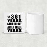 19th Anniversary Square Root of 361 Years Still In Love - Drink Coaster