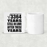 58th Anniversary Square Root of 3364 Years Still In Love - Drink Coaster