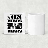 68th Anniversary Square Root of 4624 Years Still In Love - Drink Coaster