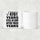 69th Anniversary Square Root of 4761 Years Still In Love - Drink Coaster