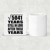71st Anniversary Square Root of 5041 Years Still In Love - Drink Coaster