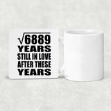83rd Anniversary Square Root of 6889 Years Still In Love - Drink Coaster