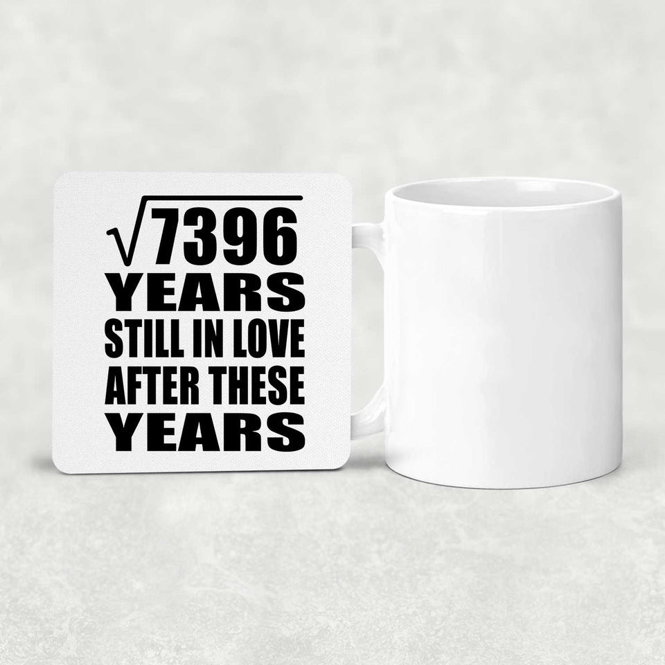 86th Anniversary Square Root of 7396 Years Still In Love - Drink Coaster