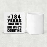 28th Anniversary Square Root of 784 Years Who's Counting - Drink Coaster
