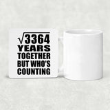 58th Anniversary Square Root of 3364 Years Who's Counting - Drink Coaster