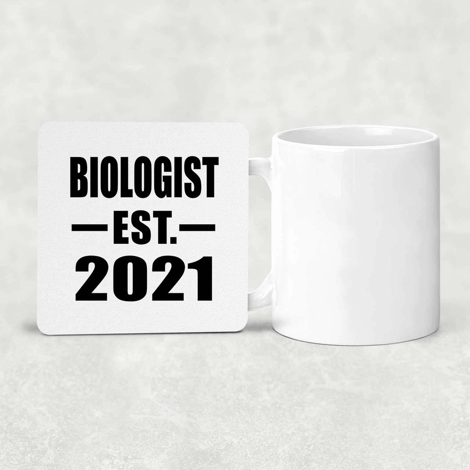 Biologist Established EST. 2021 - Drink Coaster