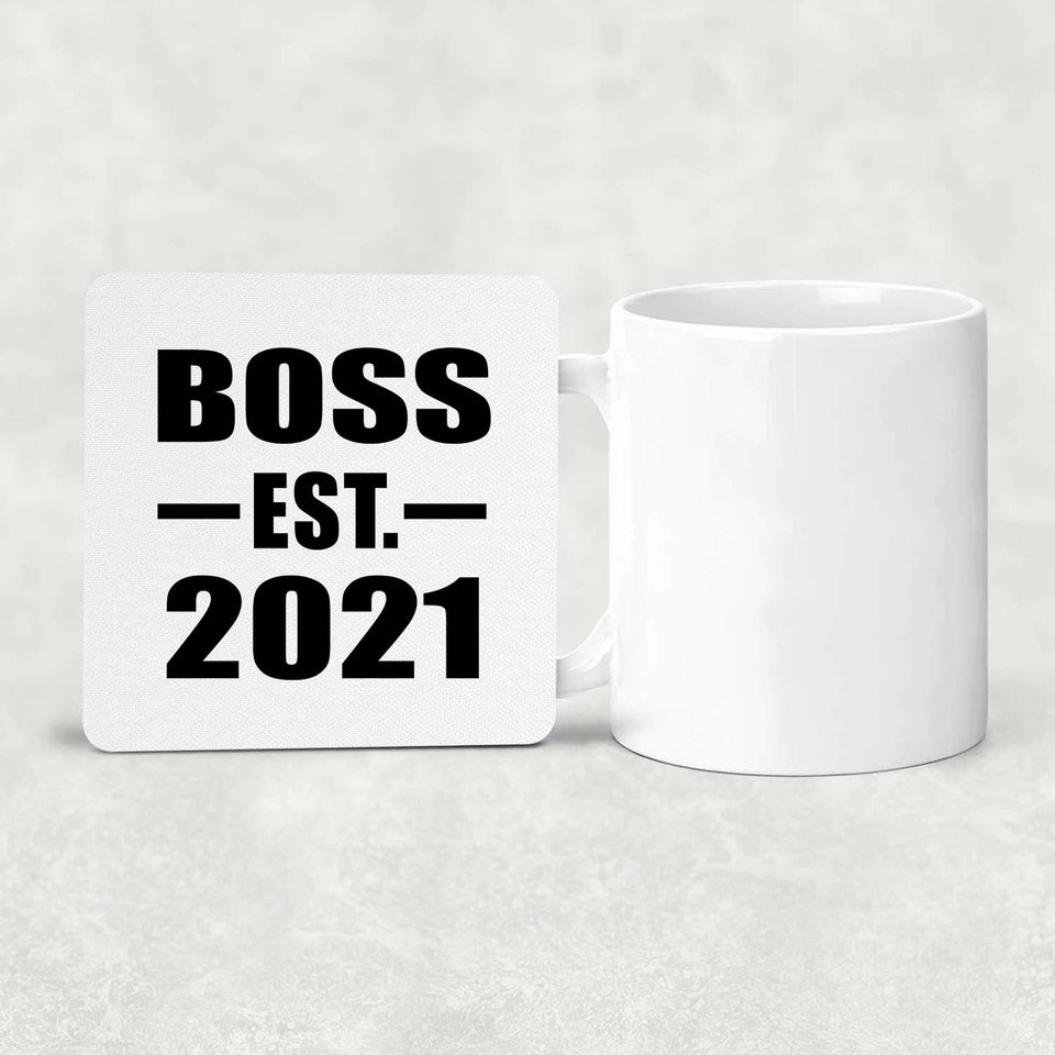 Boss Established EST. 2021 - Drink Coaster