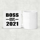 Boss Established EST. 2021 - Drink Coaster