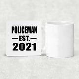 Policeman Established EST. 2021 - Drink Coaster