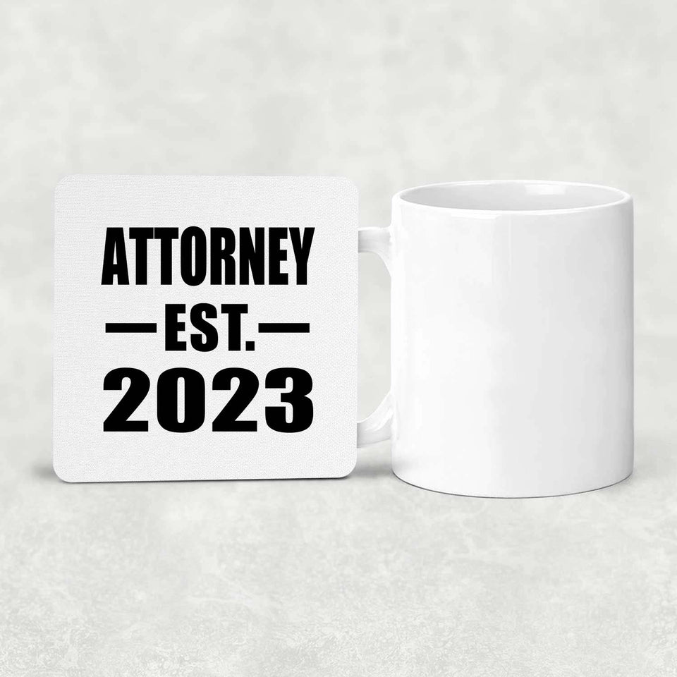 Attorney Established EST. 2023 - Drink Coaster