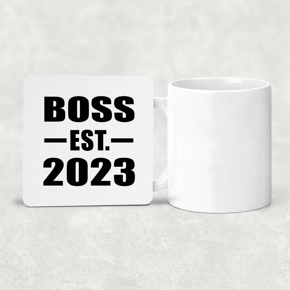 Boss Established EST. 2023 - Drink Coaster