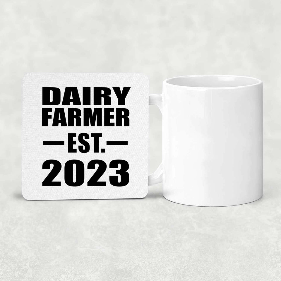 Dairy Farmer Established EST. 2023 - Drink Coaster