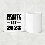 Dairy Farmer Established EST. 2023 - Drink Coaster