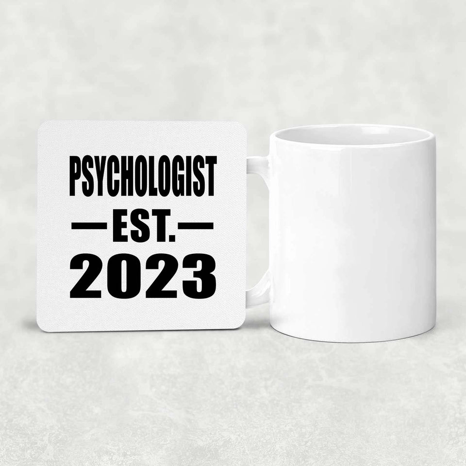 Psychologist Established EST. 2023 - Drink Coaster