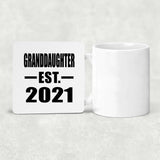 Granddaughter Established EST. 2021 - Drink Coaster