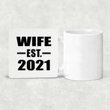 Wife Established EST. 2021 - Drink Coaster