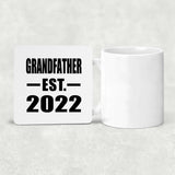 Grandfather Established EST. 2022 - Drink Coaster