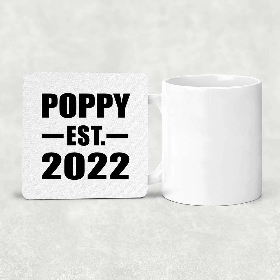Poppy Established EST. 2022 - Drink Coaster