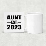 Aunt Established EST. 2023 - Drink Coaster