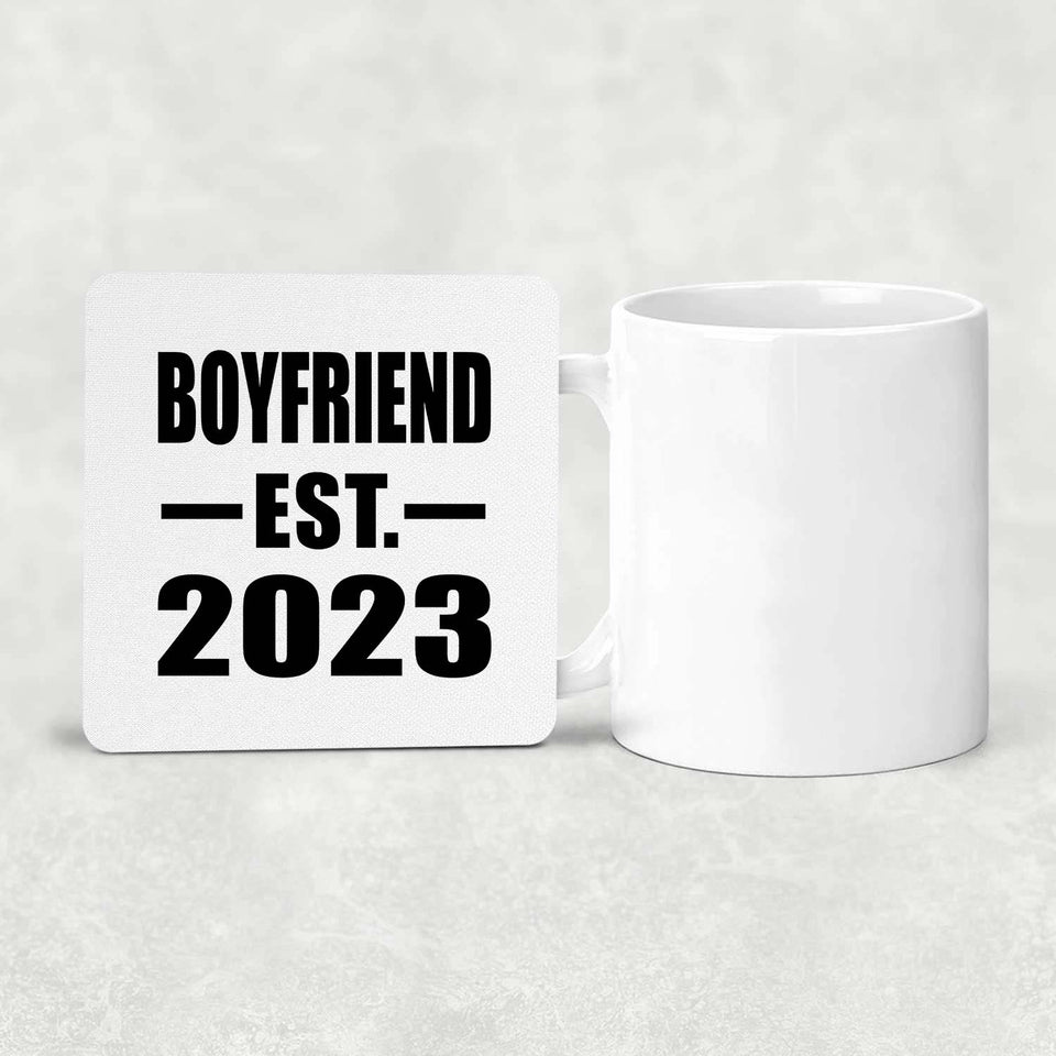 Boyfriend Established EST. 2023 - Drink Coaster
