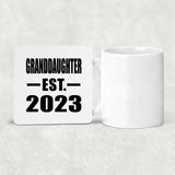 Granddaughter Established EST. 2023 - Drink Coaster