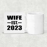 Wife Established EST. 2023 - Drink Coaster
