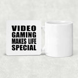 Video Gaming Makes Life Special - Drink Coaster