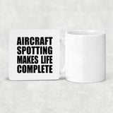 Aircraft Spotting Makes Life Complete - Drink Coaster
