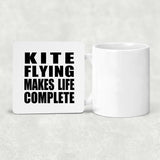 Kite Flying Makes Life Complete - Drink Coaster