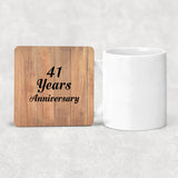 41st Anniversary 41 Years Anniversary - Drink Coaster C