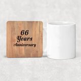 66th Anniversary 66 Years Anniversary - Drink Coaster C