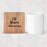 79th Anniversary 79 Years Anniversary - Drink Coaster C