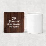 29th Anniversary 29 Years Of Being Mr Perfect - Drink Coaster D