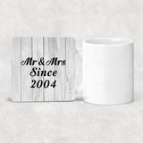 20th Anniversary Mr & Mrs Since 2004 - Drink Coaster F