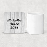 10th Anniversary Mr & Mrs Since 2014 - Drink Coaster F