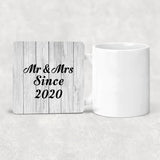 4th Anniversary Mr & Mrs Since 2020 - Drink Coaster F