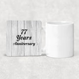 77th Anniversary 77 Years Anniversary - Drink Coaster F