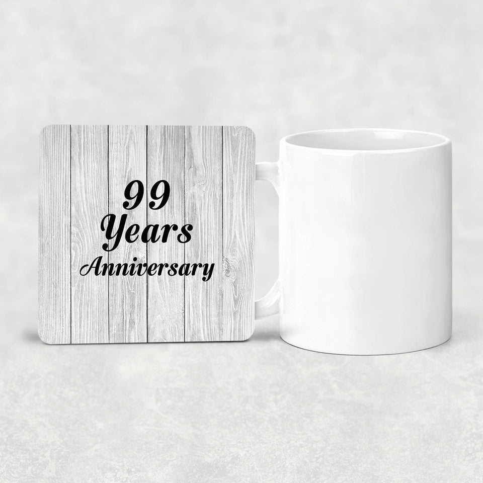 99th Anniversary 99 Years Anniversary - Drink Coaster F