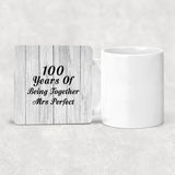 100th Anniversary 100 Years Of Being Mrs Perfect - Drink Coaster F