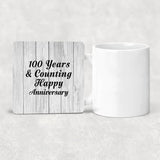 Happy 100th Anniversary 100 Years & Counting - Drink Coaster F