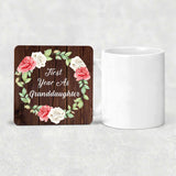 First Year As Granddaughter - Drink Coaster A