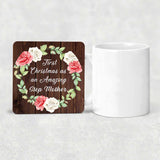 First Christmas As an Amazing Step Mother - Drink Coaster A