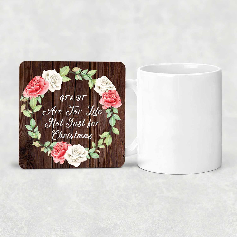 GF & BF Are For Life, Not Just For Christmas - Drink Coaster A