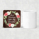 First Christmas With My Grandkid - Drink Coaster A