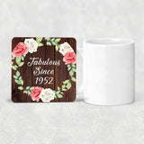 72nd Birthday Fabulous Since 1952 - Drink Coaster A